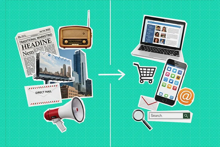 بازاریابی دیجیتال چه چیزی را بهتر از روش‌های قدیمی حل می‌کند؟