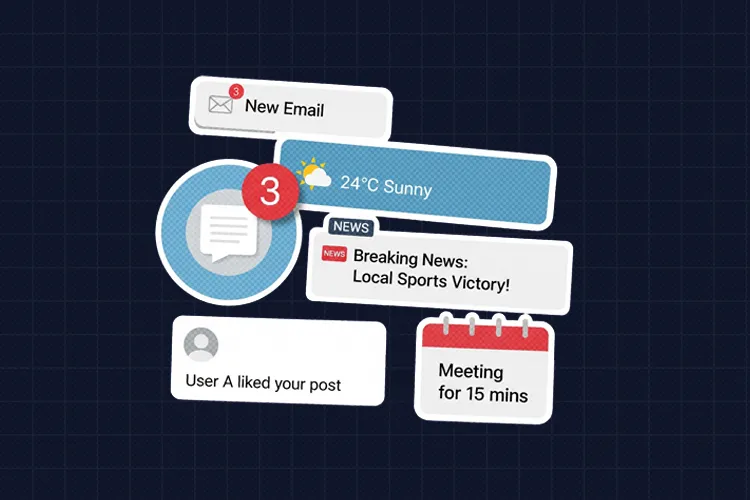 انواع پوش نوتیفیکیشن